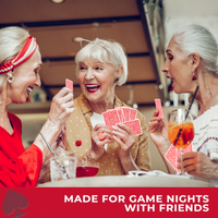 Thumbnail for Deluxe Canasta Game Set with Large Print Cards, Rotating Tray, and Scorepad