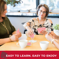 Thumbnail for Deluxe Canasta Game Set with Large Print Cards, Rotating Tray, and Scorepad