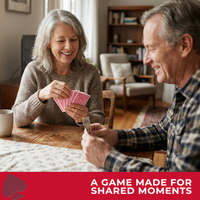 Thumbnail for Deluxe Canasta Game Set with Large Print Cards, Rotating Tray, and Scorepad