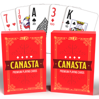 Thumbnail for All7s Large Print Canasta Playing Cards, 2-Deck Set with Point Values